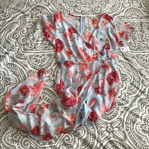 Floral high low dress